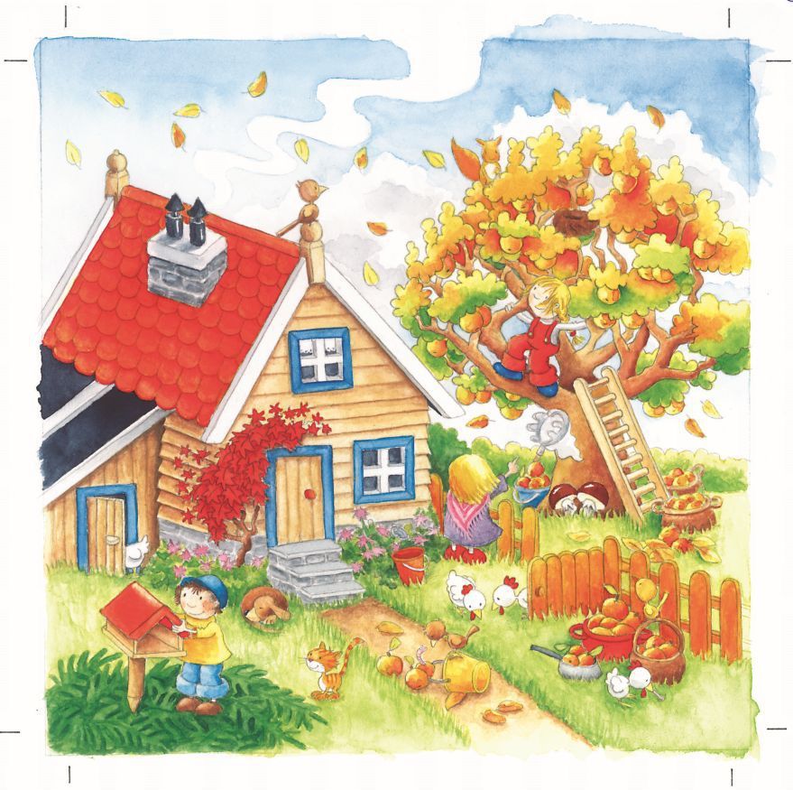 Puzzle Jahreszeiten 4 Schichten Aus Holz