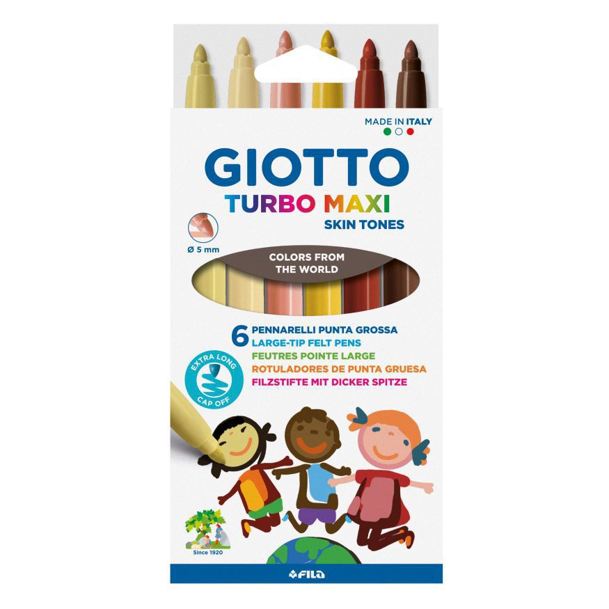 Filzstifte Giotto Turbo Maxi Skin Tones 6 Stück