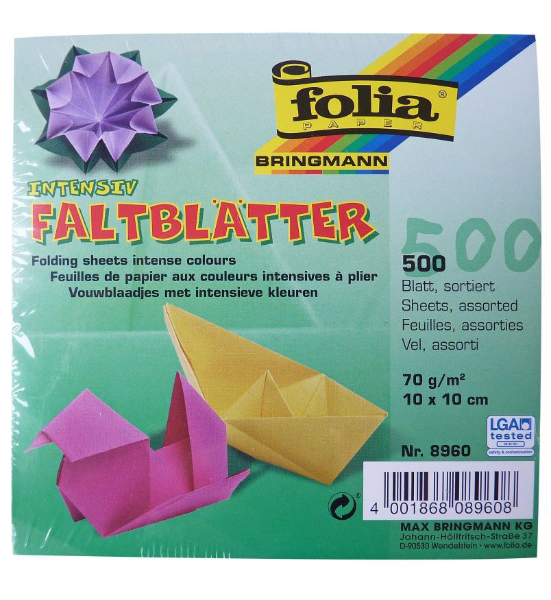 Faltpapier Quadrat klein