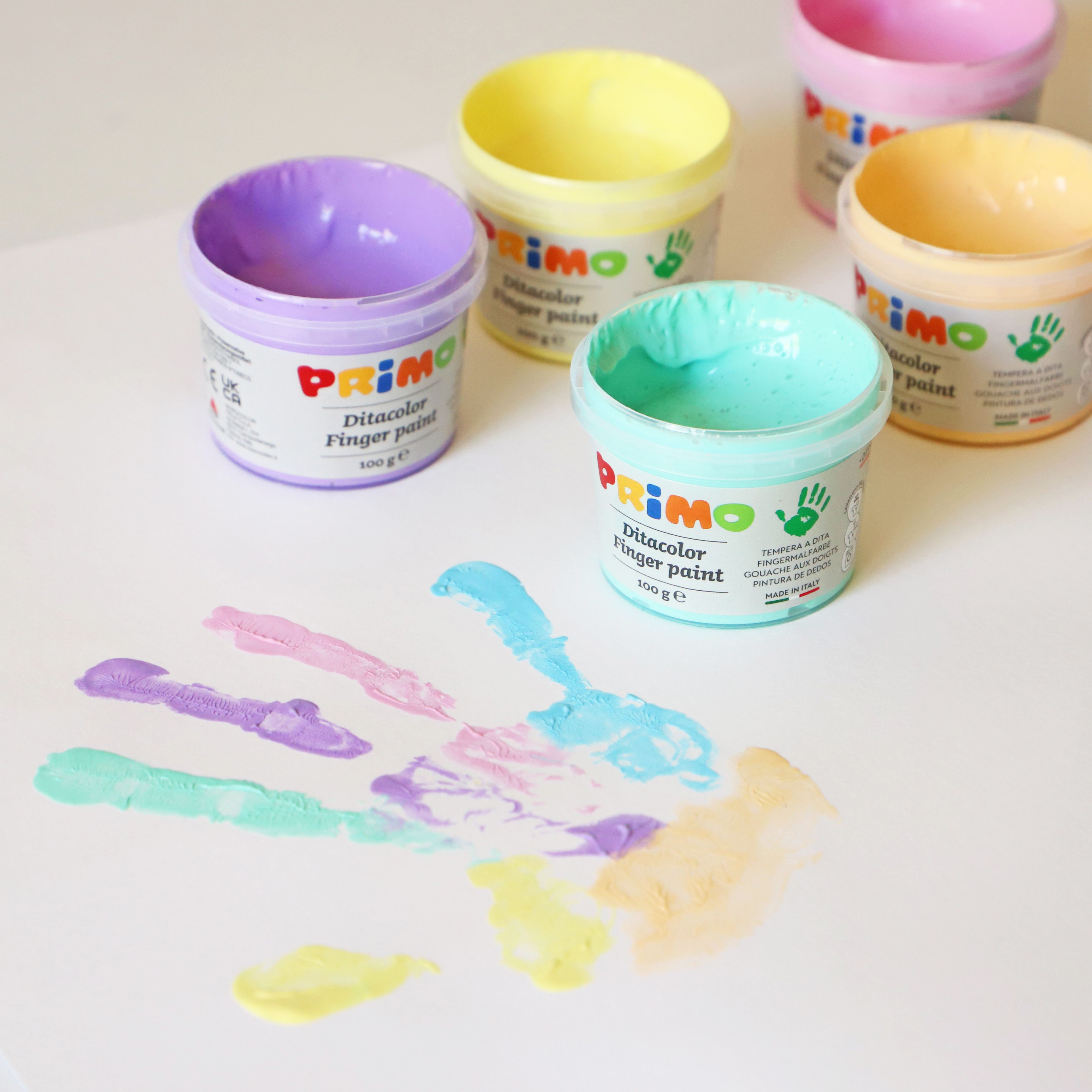 Fingerfarben Set Primo Pastell