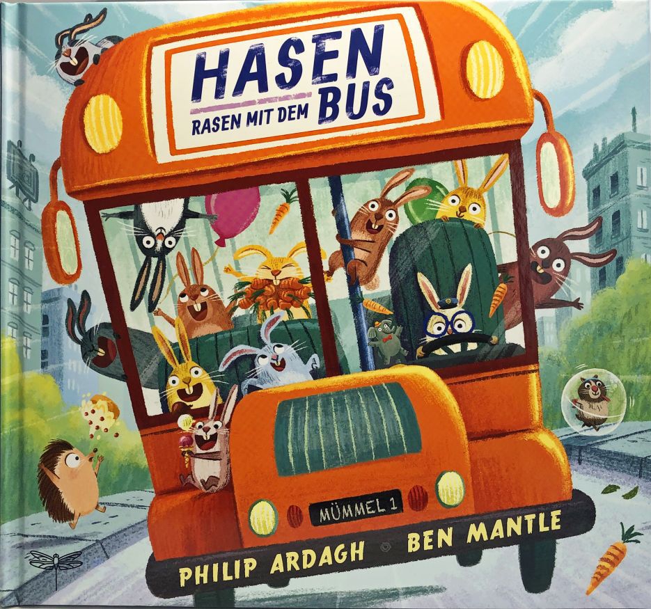 Hasen rasen mit dem Bus