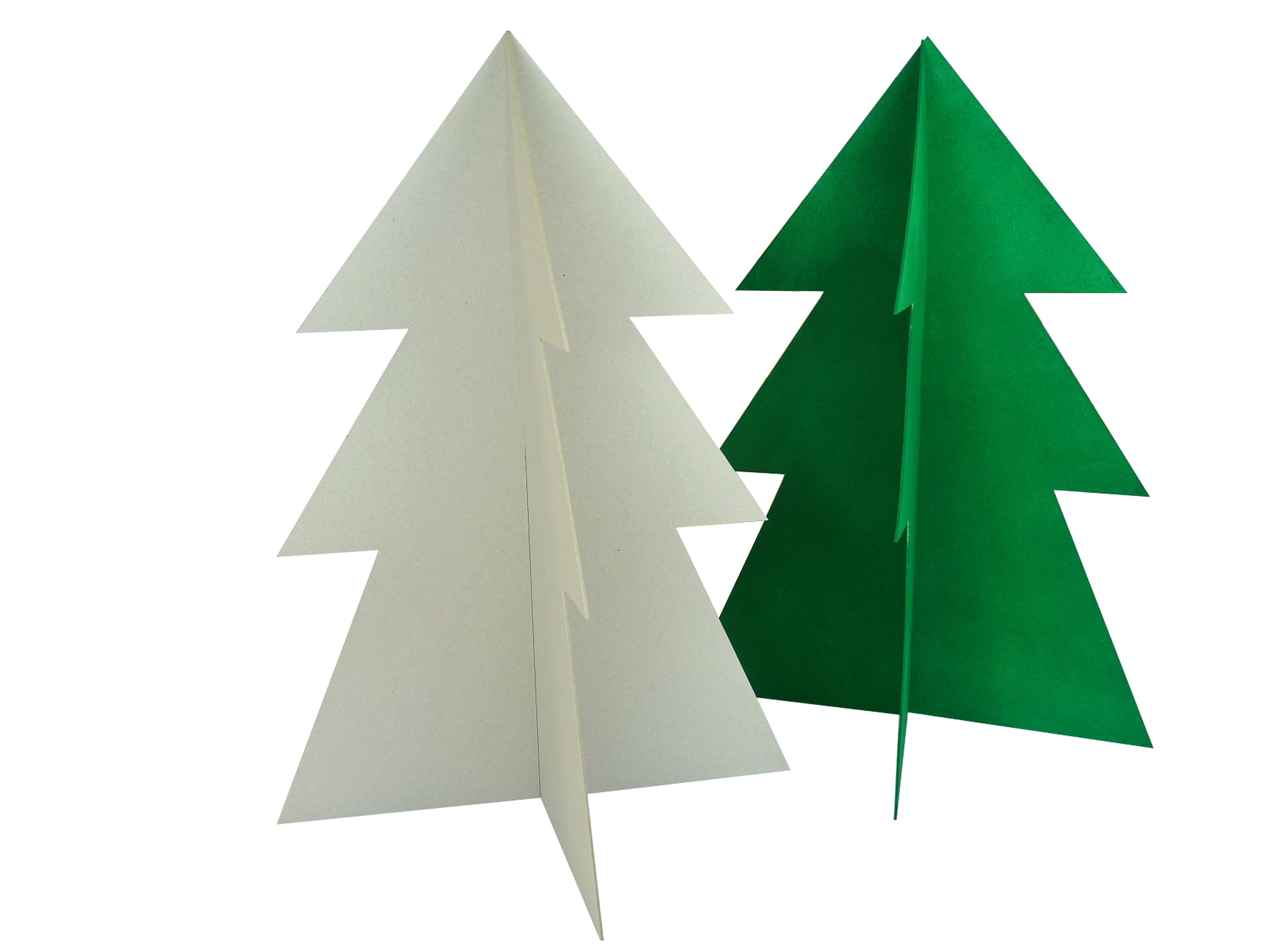 Tannenbaum 3D aus Karton